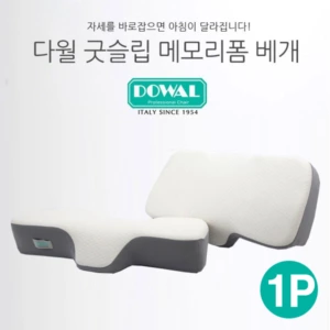 이태리 다월 굿슬림 메모리폼 경추베개 DW-1001 1P