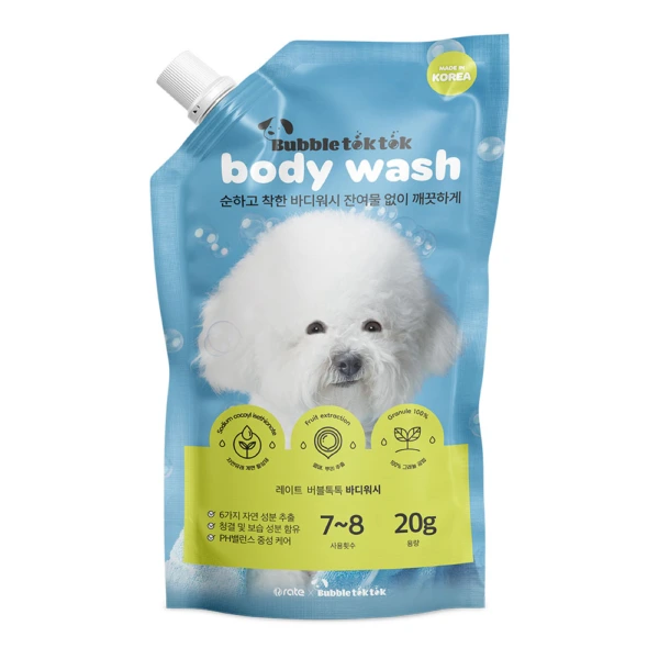 레이트 강아지&고양이 반려동물 파우더 버블톡톡 샴푸 20g